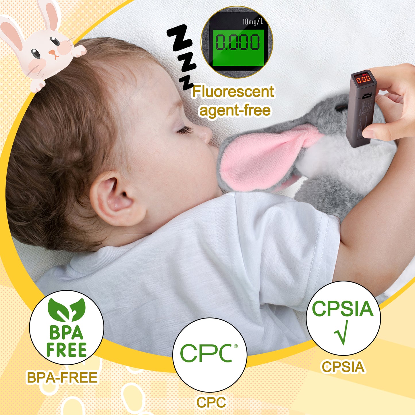 Cute Hopping Rabbit Stuffed Animal for Kids, Interactive Bunny Plush with Jumping, Wiggling Ears, and Sounds, Ideal Bunny Toy for Kids Aged 3-7, Perfect for Easter, Birthday